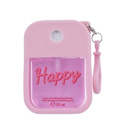 Strawberry cleansing hand spray and pink silicone case -35ml