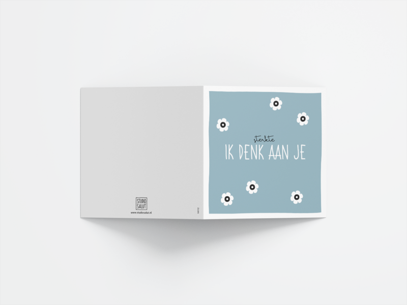 Cartolina d'auguri Forza 'Ti penso'