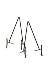 Set/2 Plate Stand Small Black 11x20cm