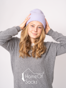 Mütze mit Umschlag Beanie mit Wolle