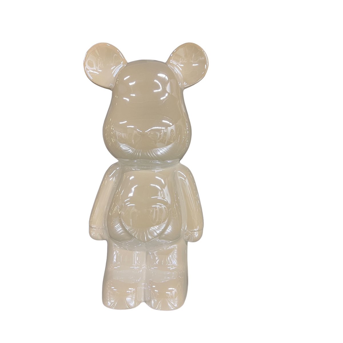 Ours en céramique 28cm blanc