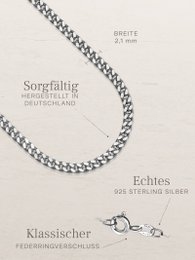 Catena barbazzale TIMELESS classica in argento