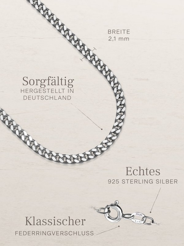Catena barbazzale TIMELESS classica in argento