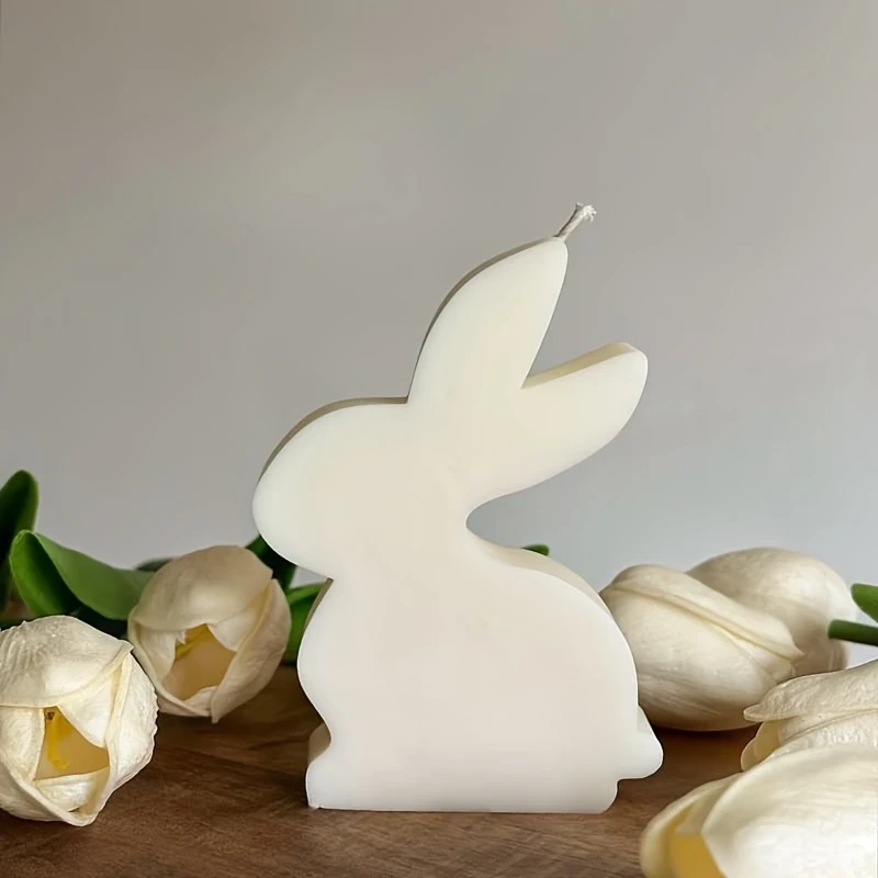 Bougie de cire de soja de lapin
