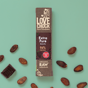 94% chocolade met dadels gezoet - Biologisch, rauw, plantaardig en duurzaam