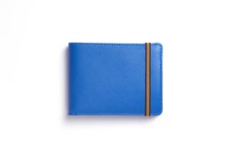 Cartera Minimalista Azul Claro Con Monedero