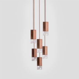 Lampe/én træ 6-lys lysekrone