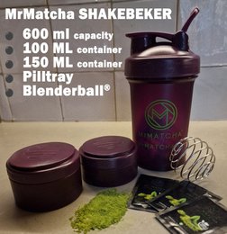 Blenderflaske – 600 ml Shaker Lækagesikker rystekop med blenderkugle