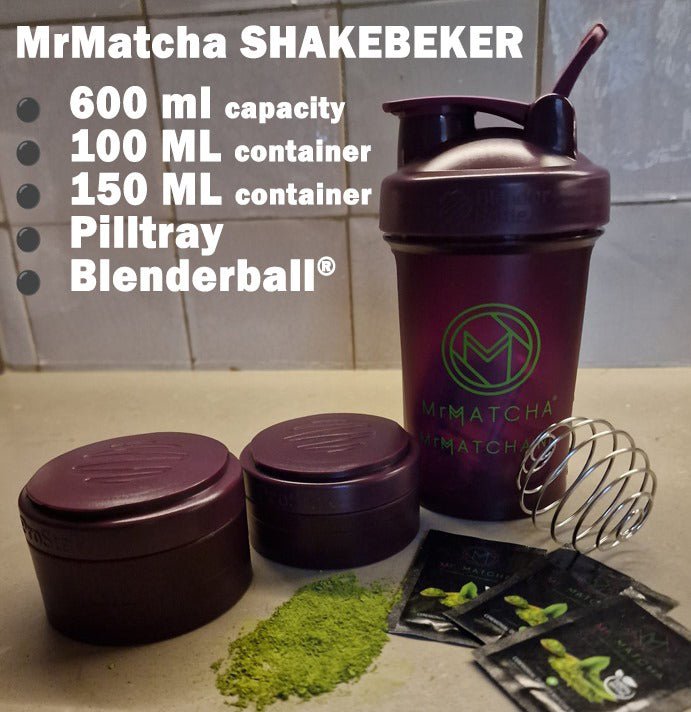 Blenderflaske – 600 ml Shaker Lækagesikker rystekop med blenderkugle