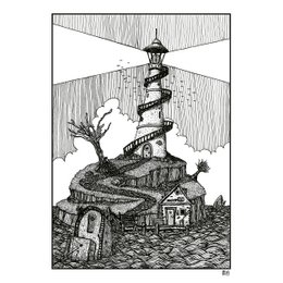 Shipwreck Island (double-sided illustration) | art print | illustration | poster