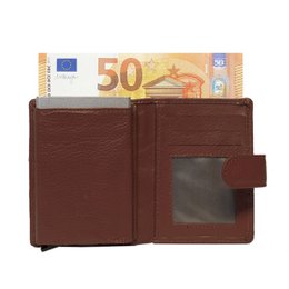 Cardprotector - Miniwallet - Mini wallet - Leather card holder leather - Credit card holder In 11 Colors