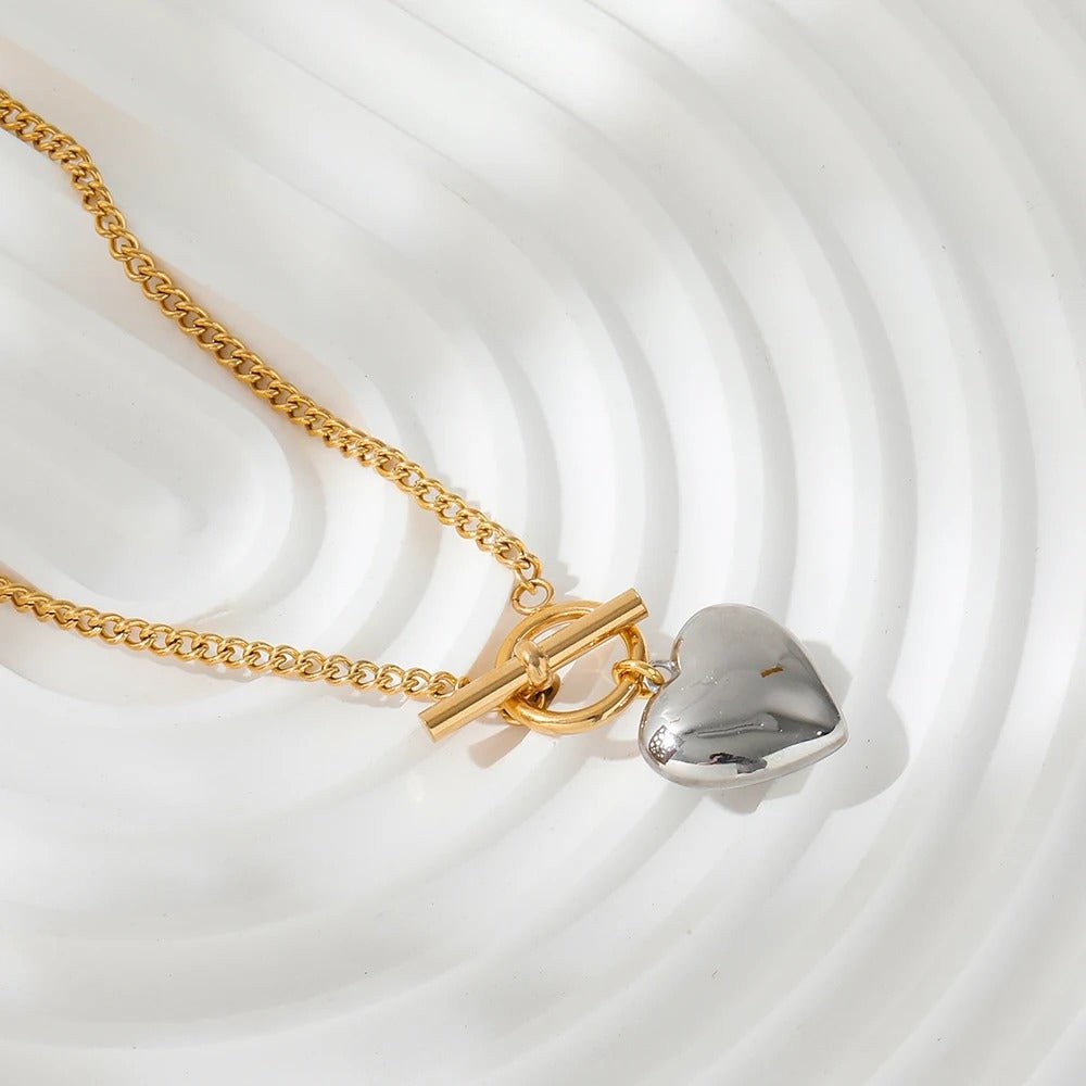 Champ - Heart Earrings and Necklace Set