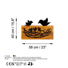 MA-443 Painting da parete in metallo in legno