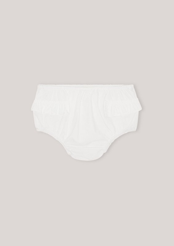Bloomer in cotone con volant - Bianco classico