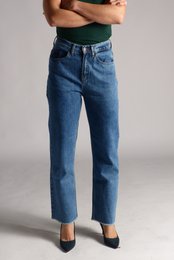 Flare Jeans - Høj talje - løse jeans
