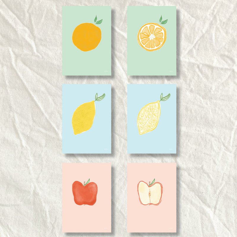 Conjunto de tarjetas | Fresco y afrutado