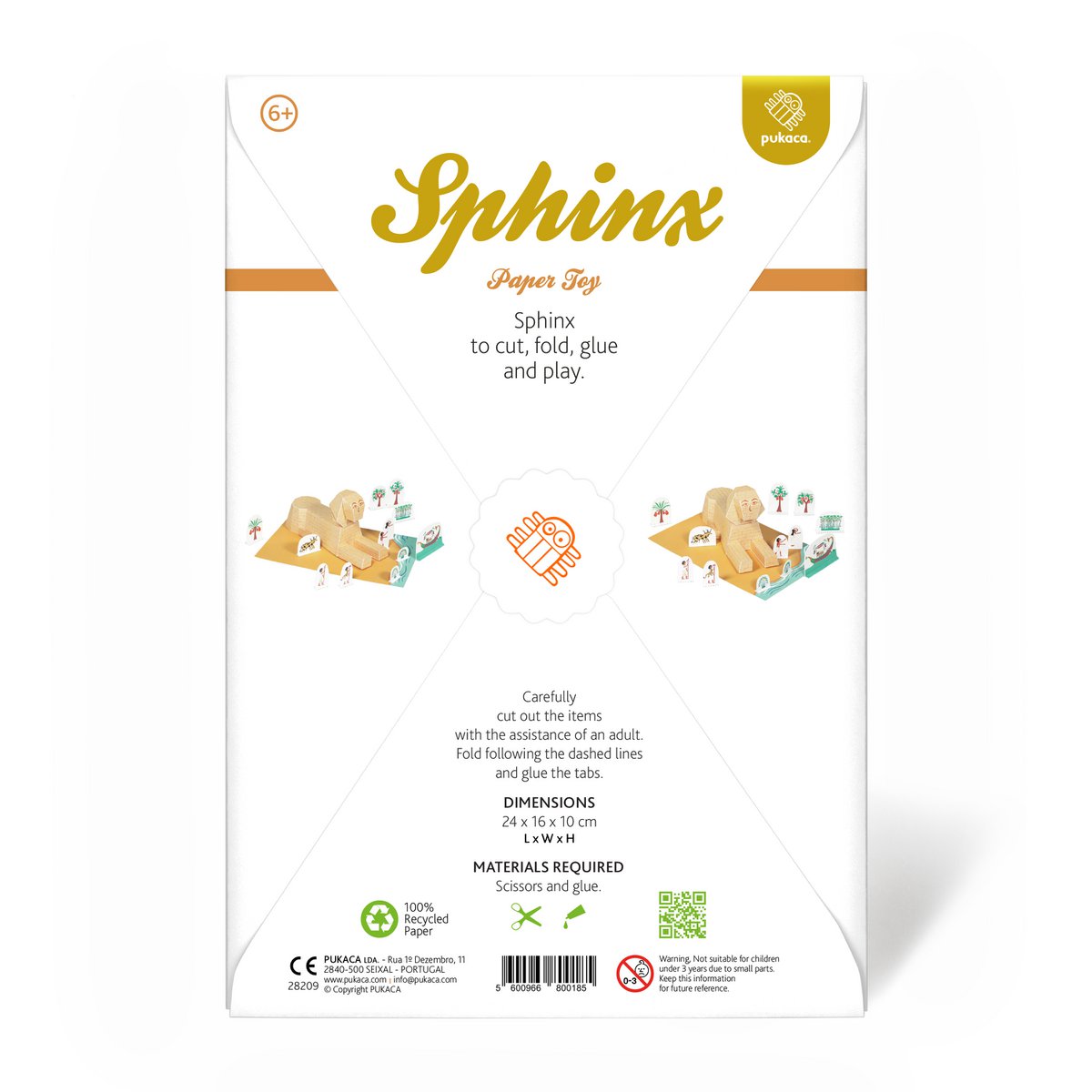 Sfinx papieren speelgoed