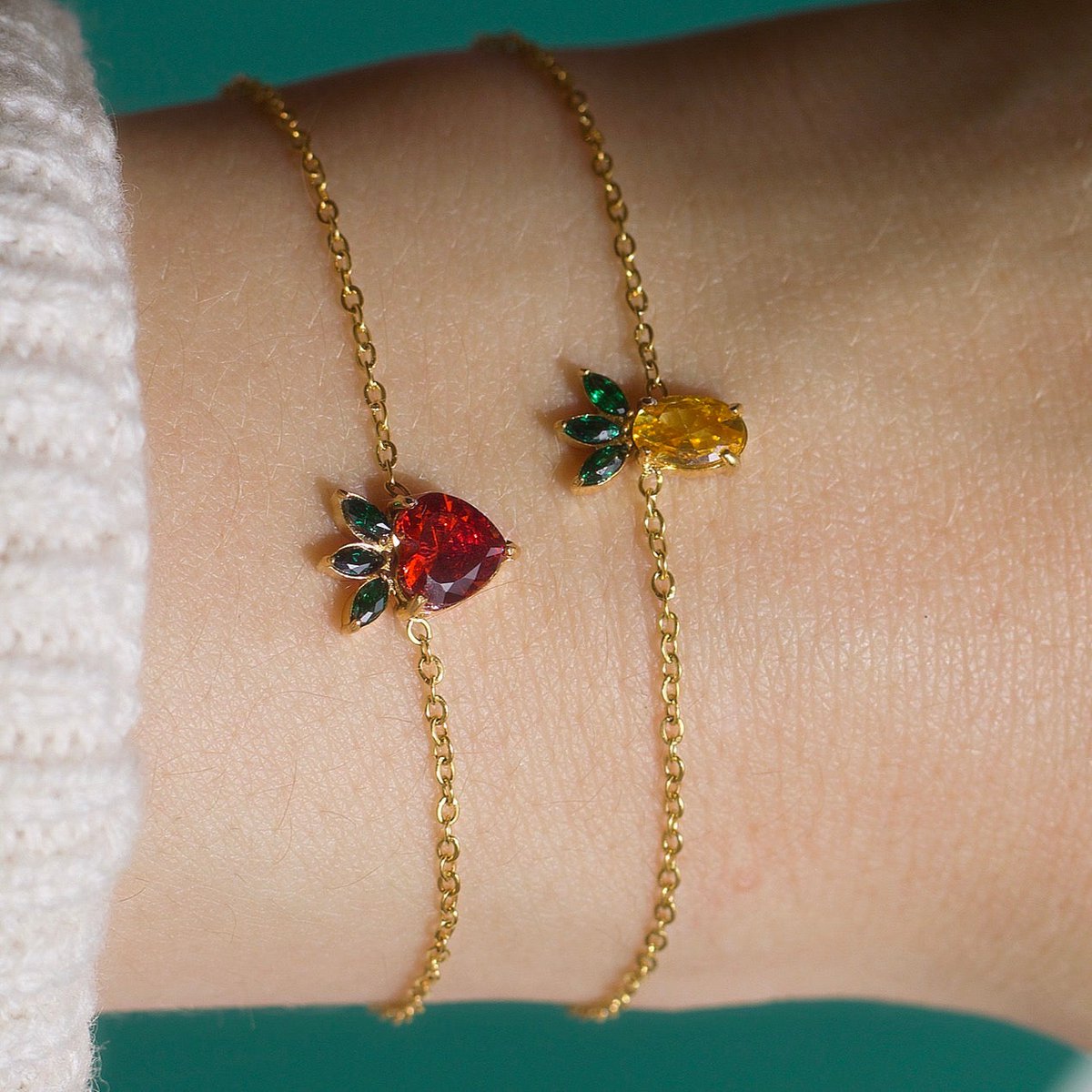Sweet - Pineapple & Strawberry Bracelet