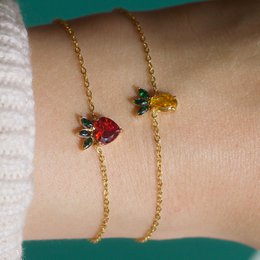 Sweet - Pineapple & Strawberry Bracelet