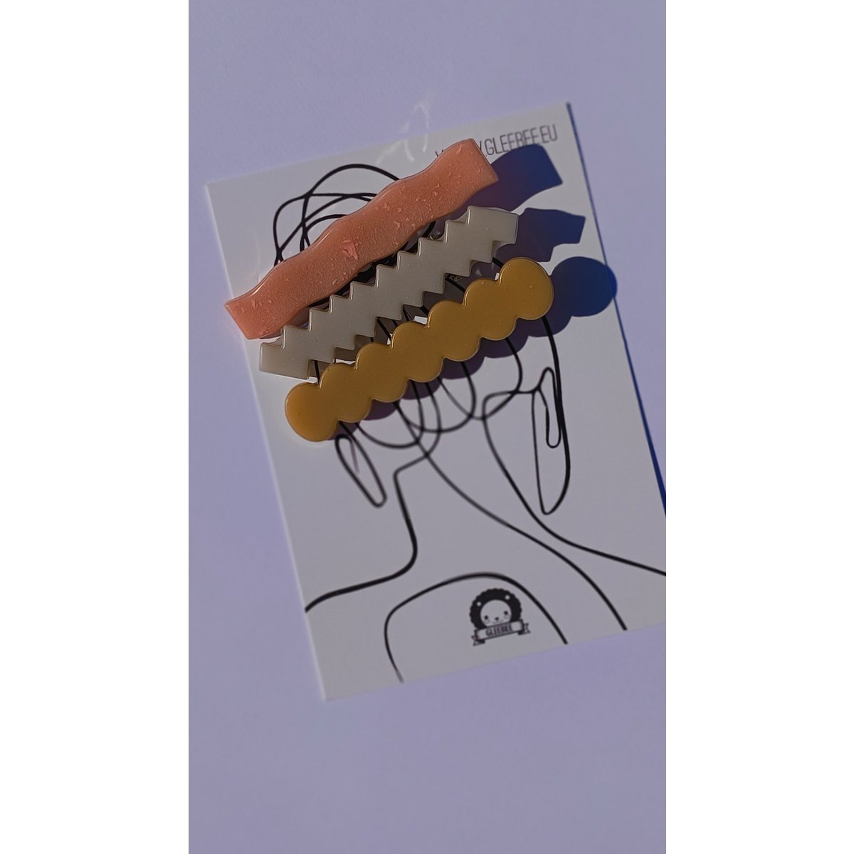 ⋒ RESIN HAIR CLIP PACK - NUDE (12 ITEMS) ⋒