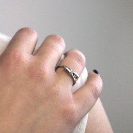 Bague Arco Luminoso - Argenté et Cristal