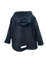 baby 100% merino uldjakke grå