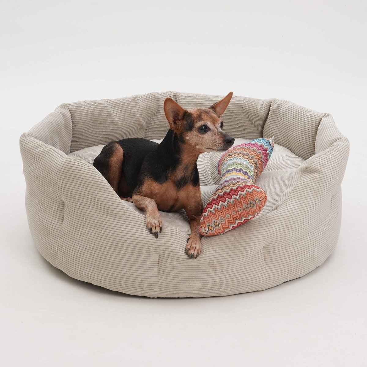 Hundekörbchen Chelsea Cord gravel