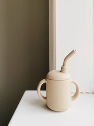 Silikone Sippy Cup - Oyster beige