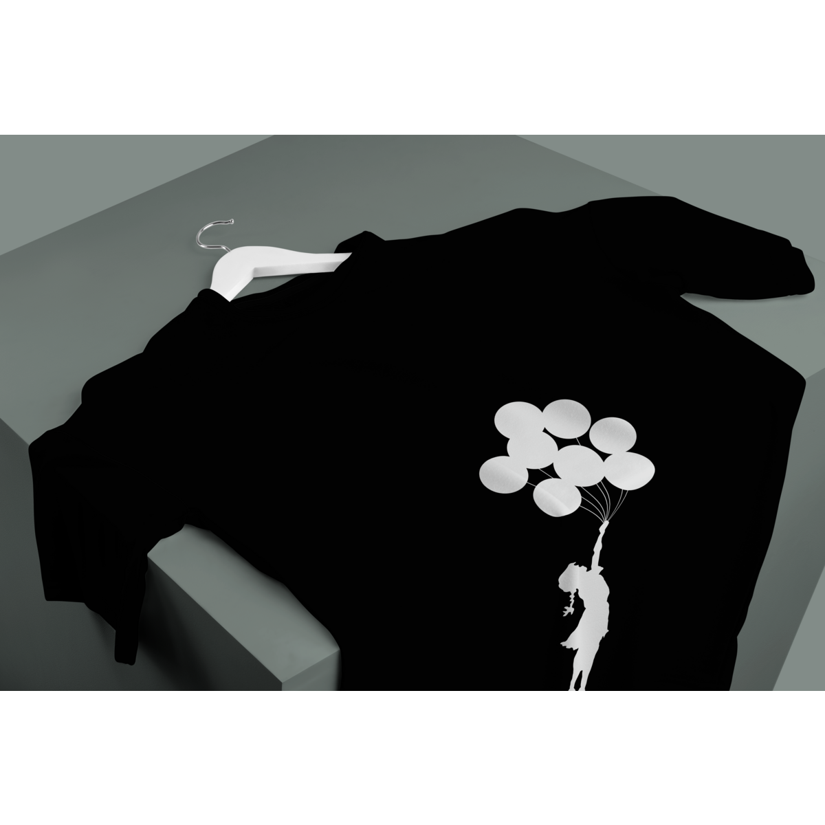 Banksy's Graffiti T-shirt  - Flying Ballons