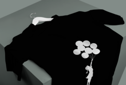 Banksy's Graffiti T-shirt  - Flying Ballons