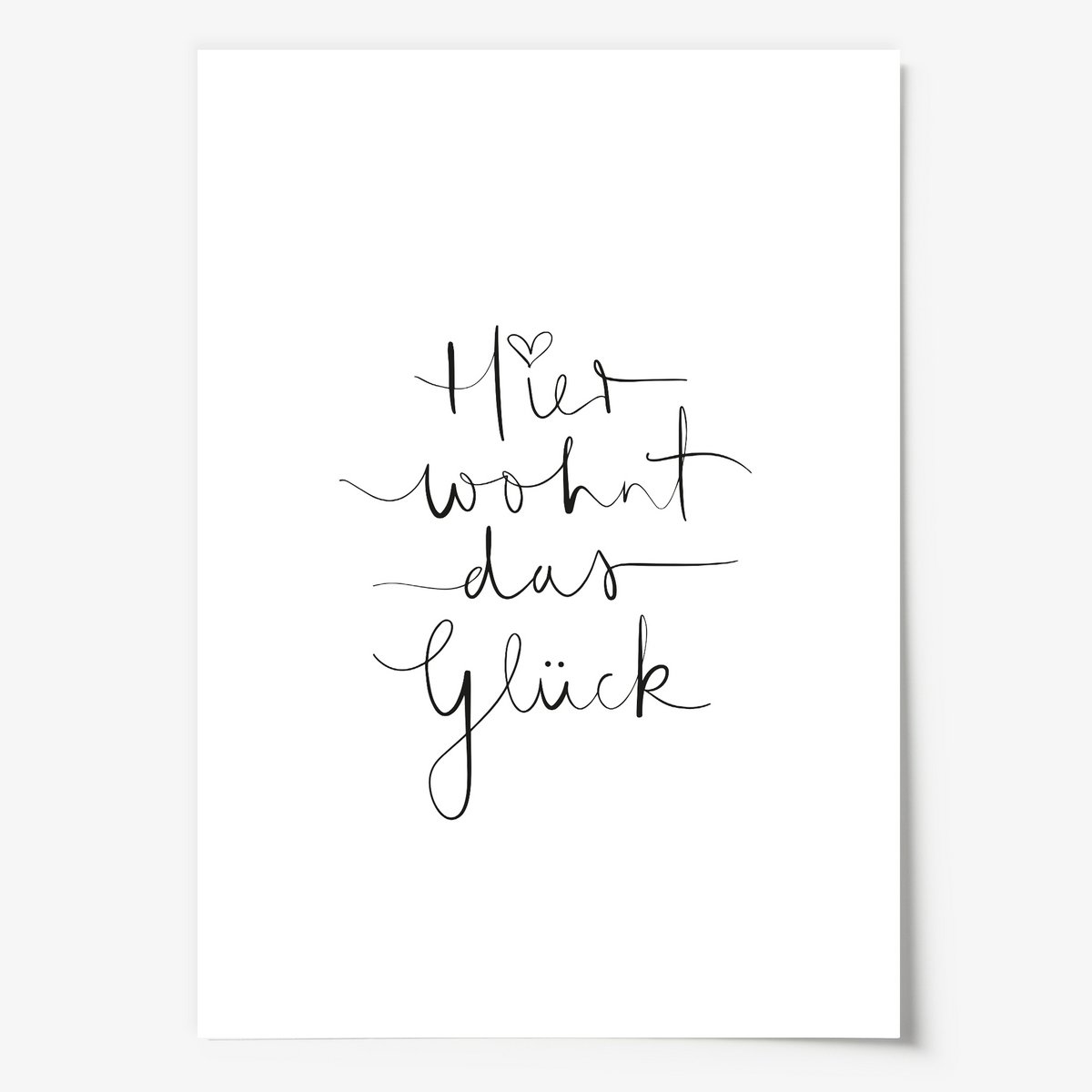 Poster: Hier wohnt das Glück