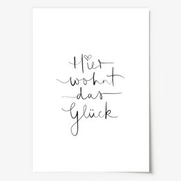 Poster: Hier wohnt das Glück