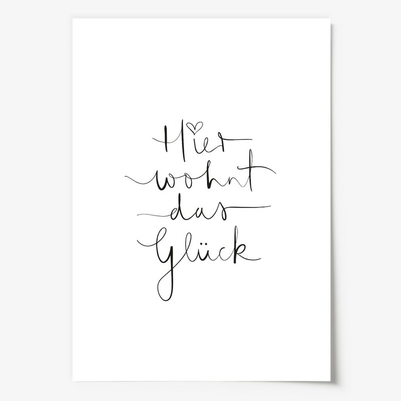 Poster: Hier wohnt das Glück