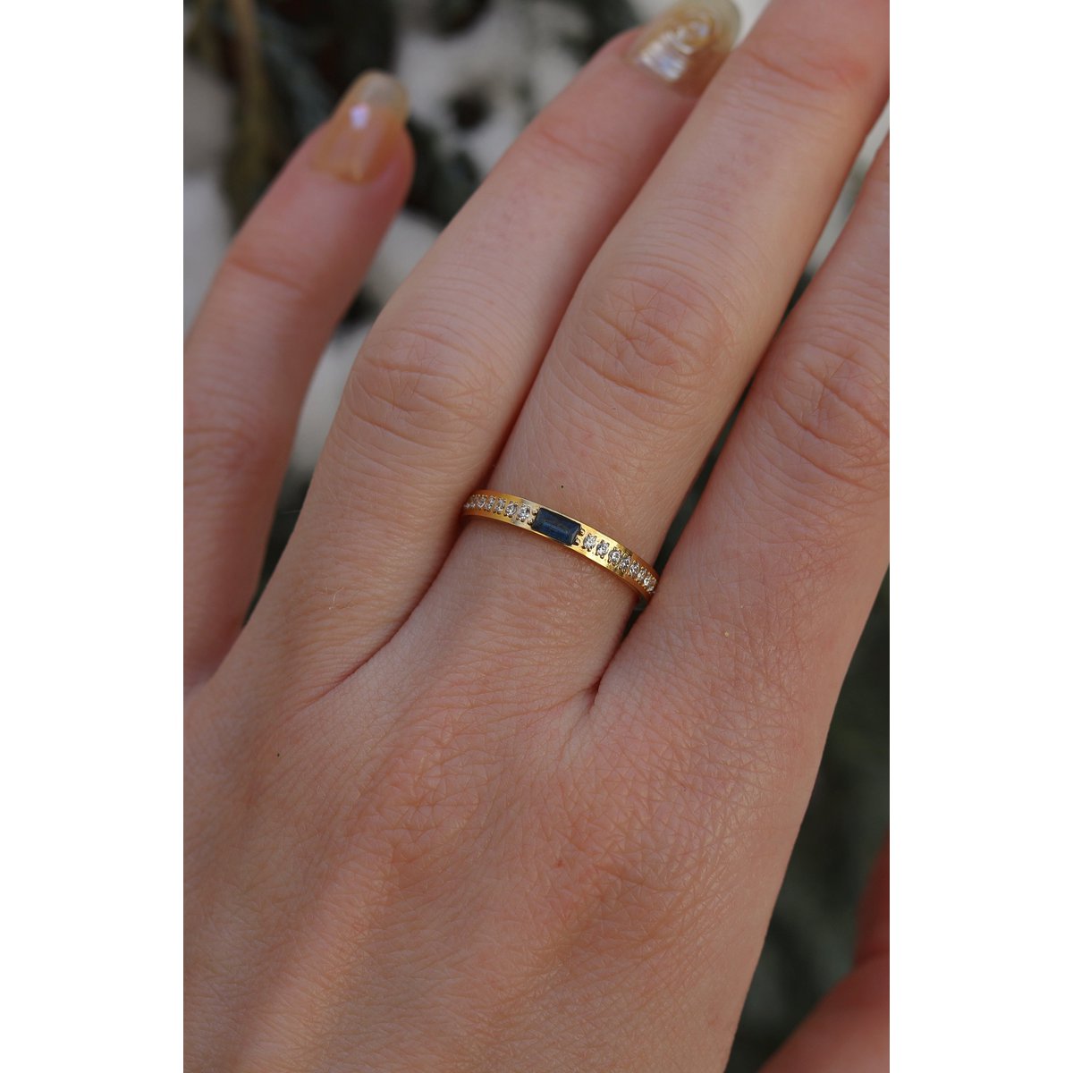 Orban - Half Eternity Pave guldring