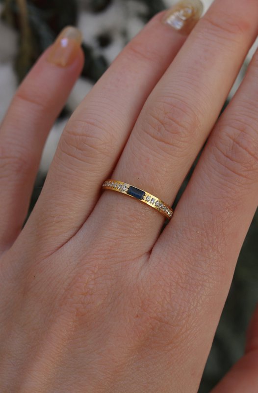 Orban - Half Eternity Pave guldring