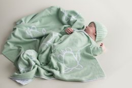 Baby tæppe skildpadder grøn