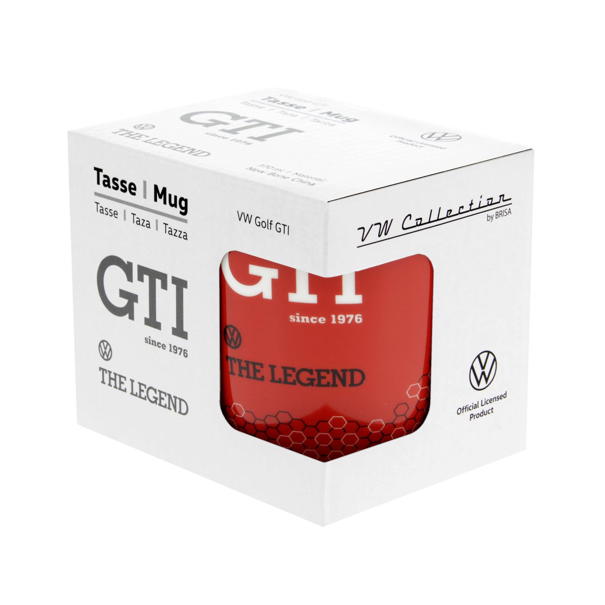 Volkswagen VW GTI Coffee Mug 370ml - GTI The Legend/Red