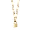 ORELIA LUXE Padlock Charm Necklace