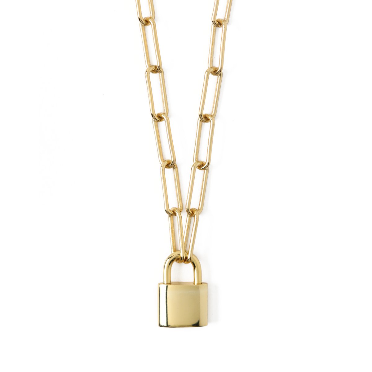 Collar con dije de candado ORELIA LUXE