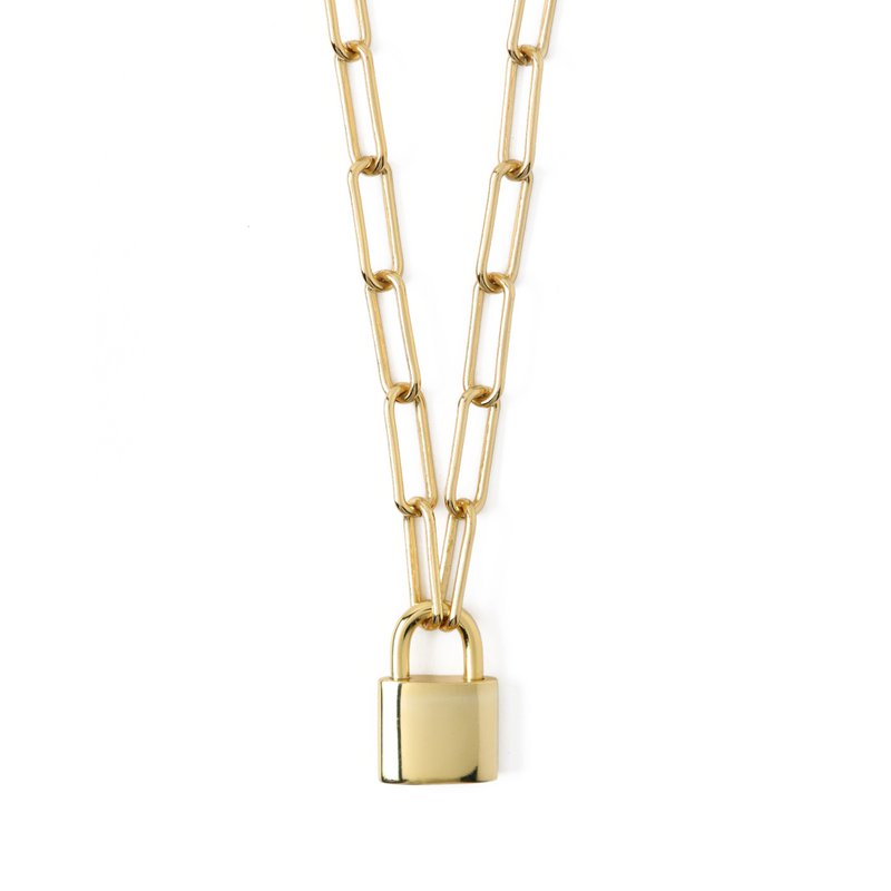 Collar con dije de candado ORELIA LUXE