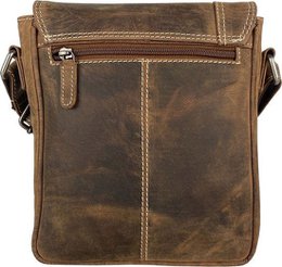 Cognac -colorowana skórzana torba na ramię z Arrigo - wszechstronna torba crossbody