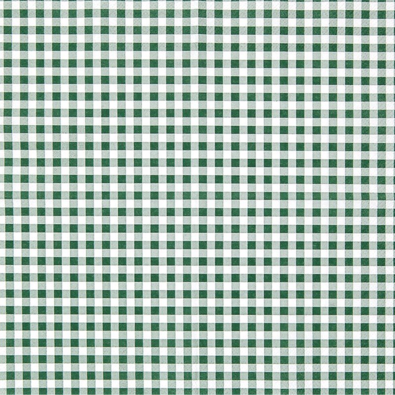 Cocktail-Servietten Karo dark green