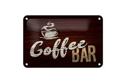 Targa in latta con scritta 18x12 cm Decorazione Bar Caffetteria