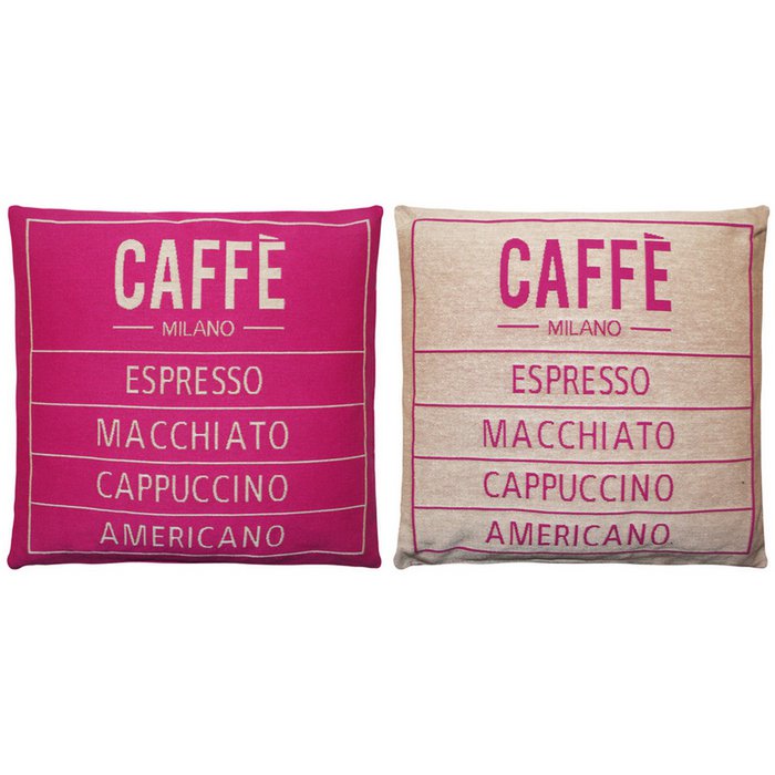 Caffé pudebetræk pink s/2