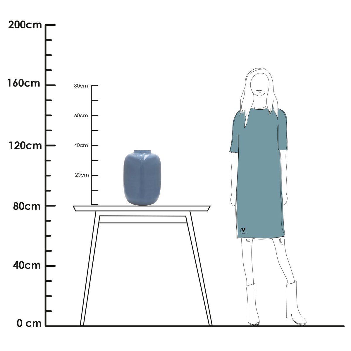 Vaas - Artic light blue-grey