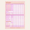 Risographie – Würfelspiel – Neon Orange (9,7 x 13,8 cm)