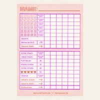 Risography - Cube game - Neon Orange (9.7 x 13.8 cm)