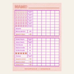 Risography - Cube game - Neon Orange (9.7 x 13.8 cm)
