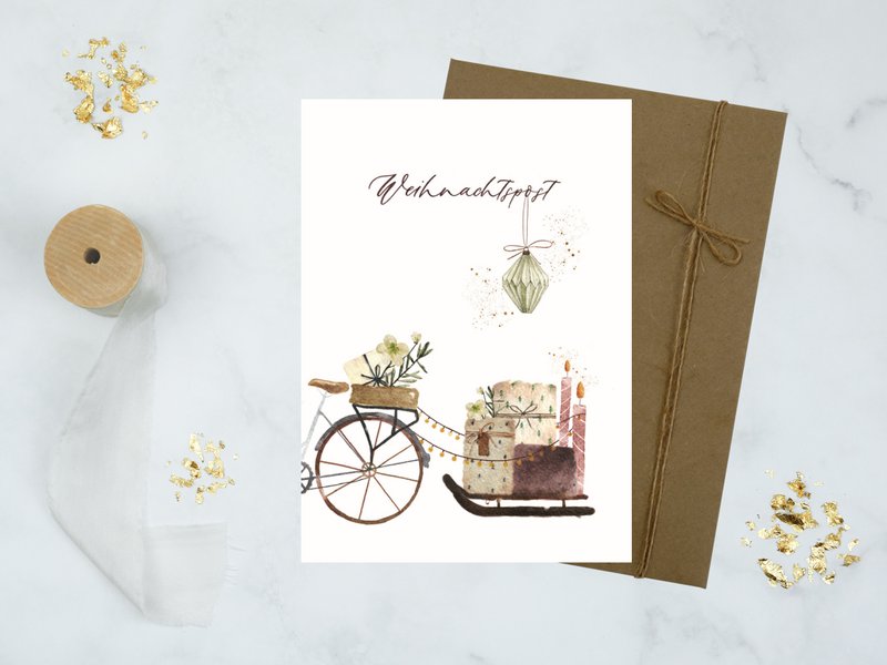 Cartolina di Natale "Posta di Natale"