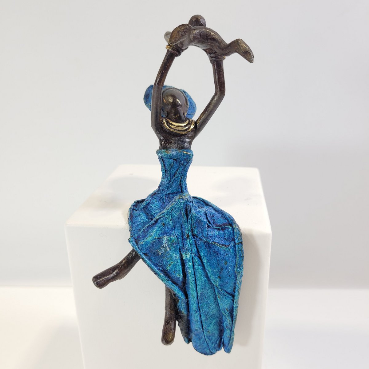Bronzeskulptur "Flying Baby" af Karim Sana | 15 cm | forskellige farver